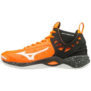 Mizuno Wave Momentum Mid Mens Volleyball Shoes Canada - Orange/Black